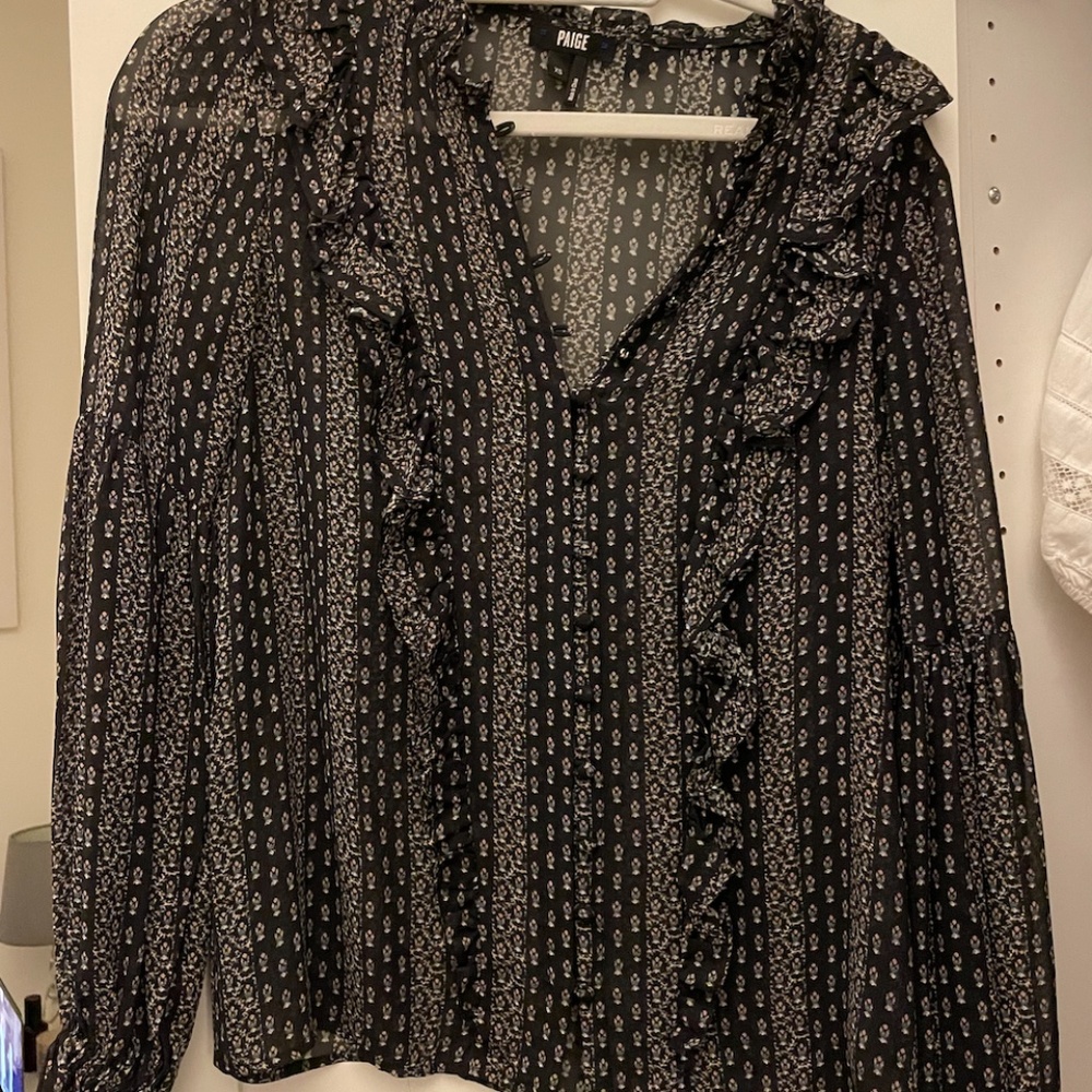 Paige Patterned Blouse Size Small
